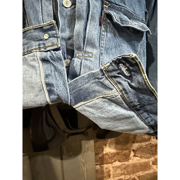 Levi’s Type 2 Selvedge Denim Jacket LVC Size XL Moto, Retro Preppy Classic - Picture 6 of 13
